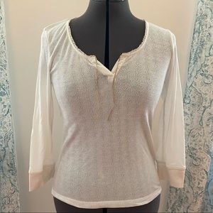 Ralph Lauren cream top - size M